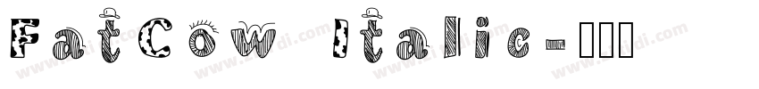 FatCow Italic字体转换